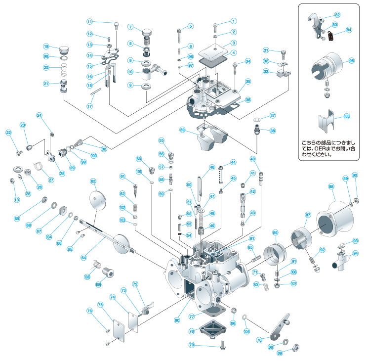 キャブレターパーツリスト [キャブレター、インジェクションの開発と ...